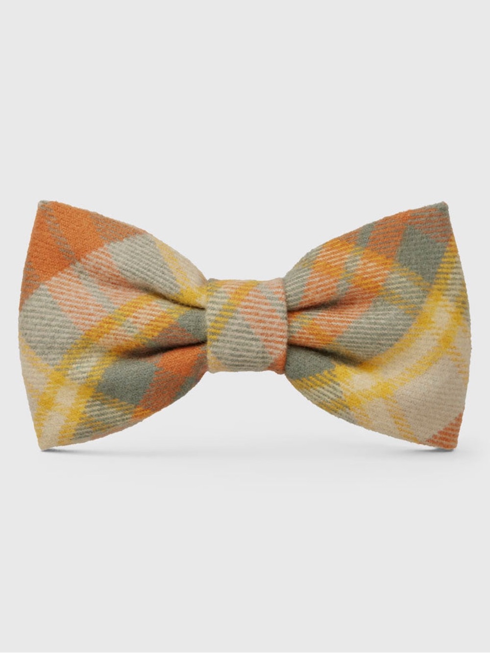 The Foggy Dog Harvest Plaid Flannel Bow Tie Collar